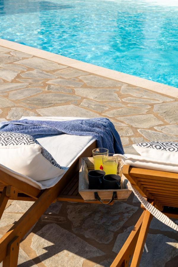 Kallirroe Deluxe Villa With Sea View And Pool Chrisi Akti  Exterior foto
